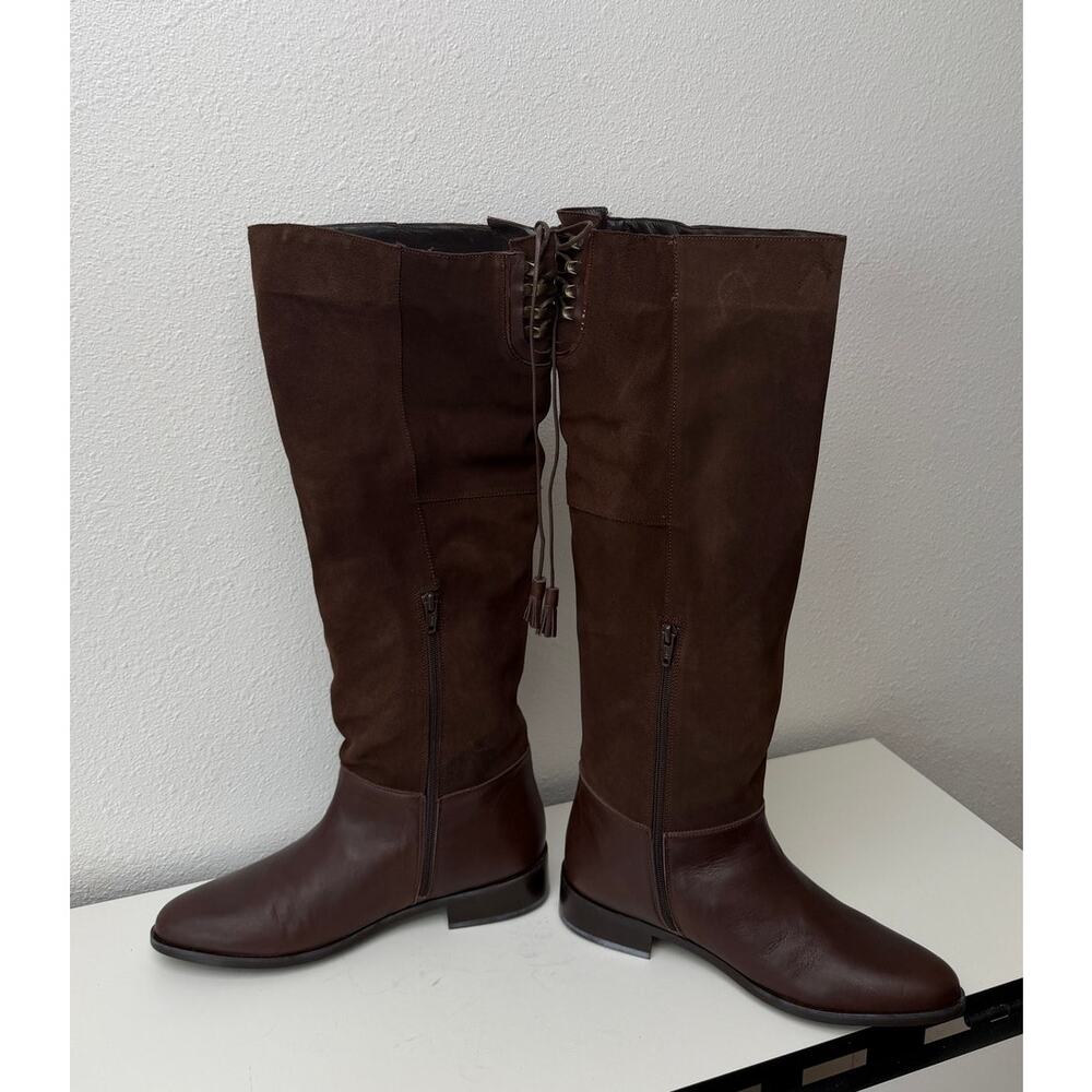 NIB French Sole Jessica Brown Suede Boots Womens 9.5 - Picture 7 of 14